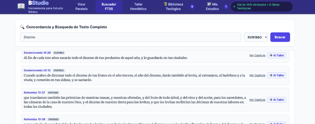 Buscador Bíblico FTS5 en BStudio